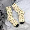 Autumn Winter Crazy Design Men s Women s Honey Bees Socks Breathable Football Socks 2 - Bee and PuppyCat Merch
