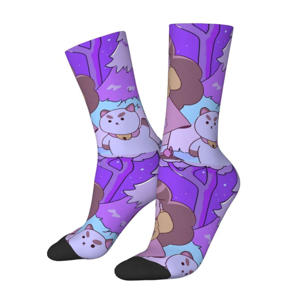 Bee And Puppycat Girl Cat Socks Men Women Fashion Socks Harajuku Spring Summer Autumn Winter Middle - Bee and PuppyCat Merch