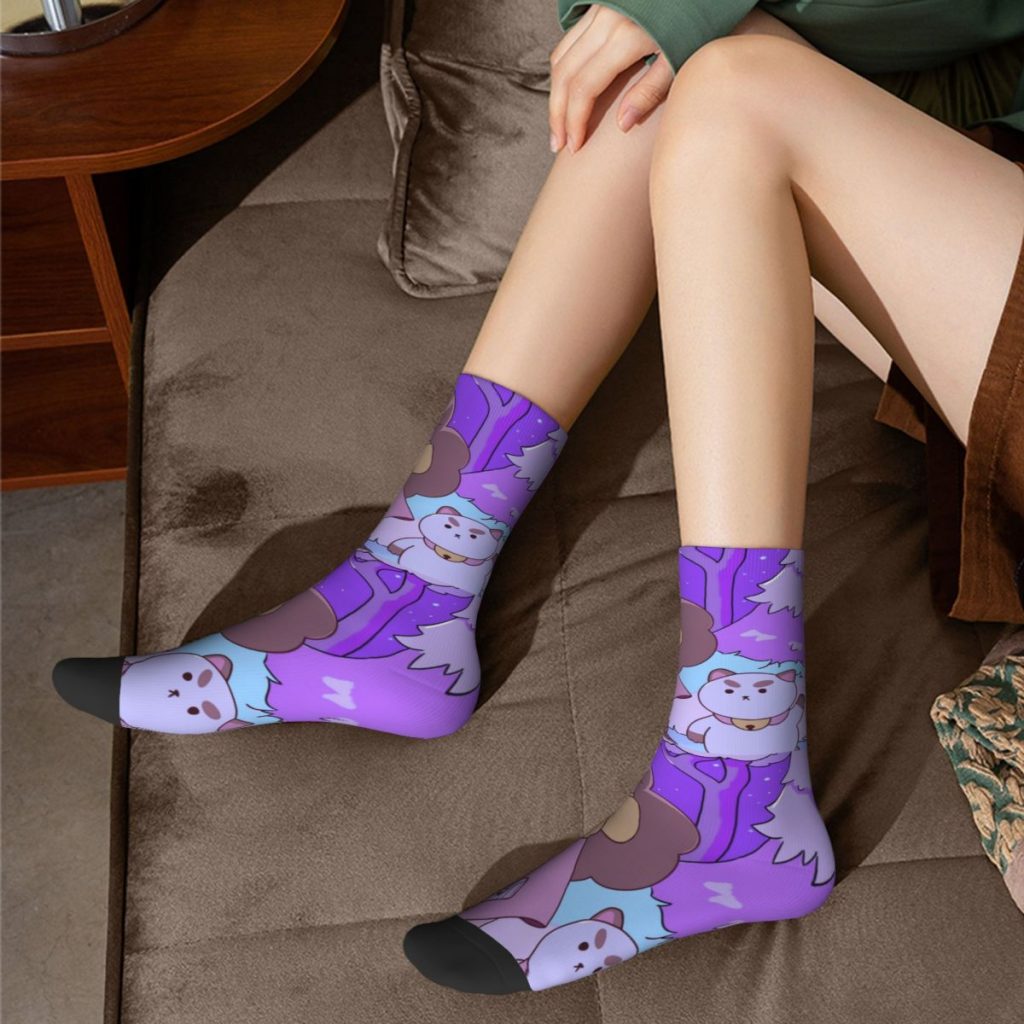 Bee And Puppycat Girl Cat Socks Men Women Fashion Socks Harajuku Spring Summer Autumn Winter Middle 4 - Bee and PuppyCat Merch