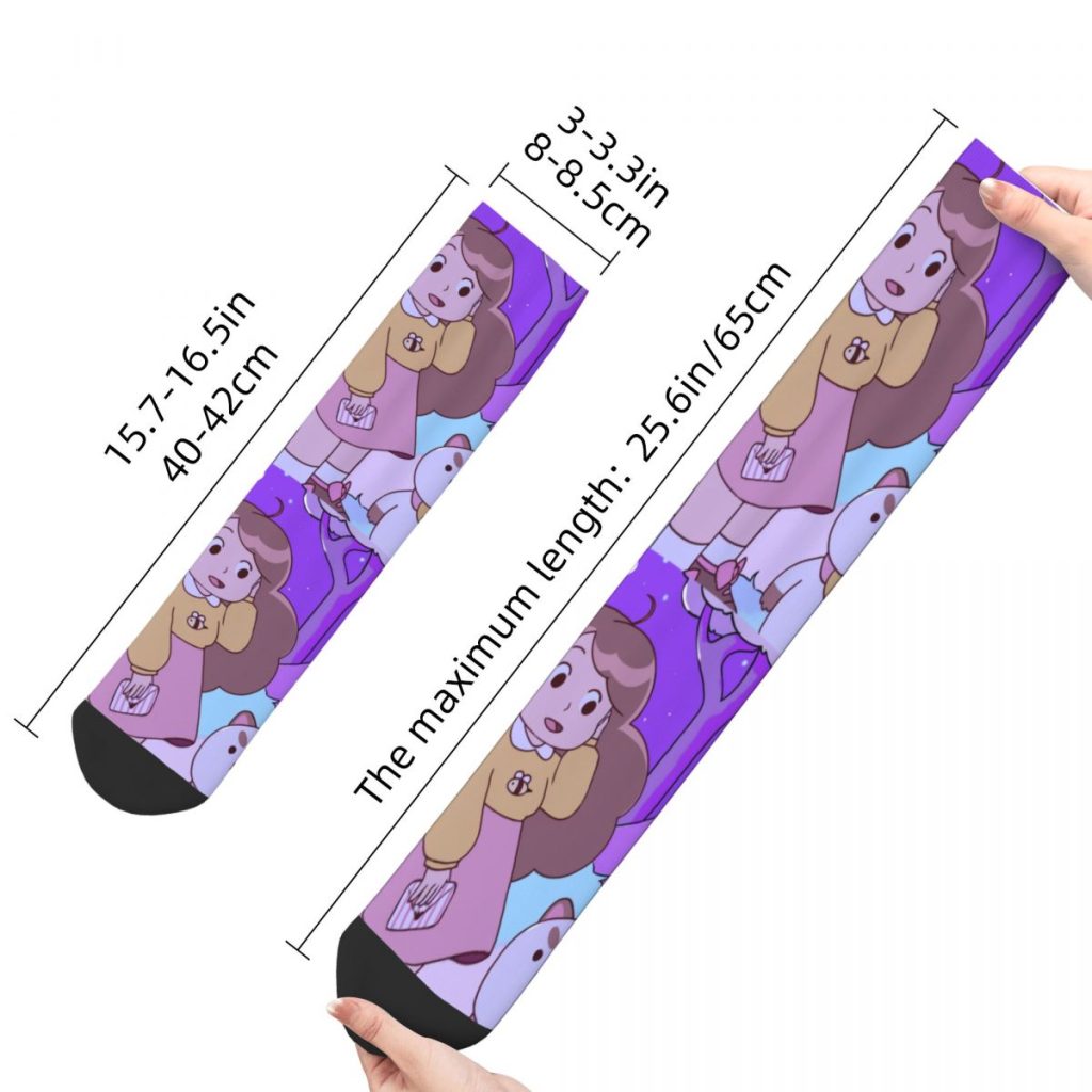 Bee And Puppycat Girl Cat Socks Men Women Fashion Socks Harajuku Spring Summer Autumn Winter Middle 5 - Bee and PuppyCat Merch