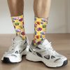Cool LGBT Bees Basketball Socks Gay Pride Bisexual Lesbian Queer Asexual Polyester Middle Tube Socks for 3 - Bee and PuppyCat Merch