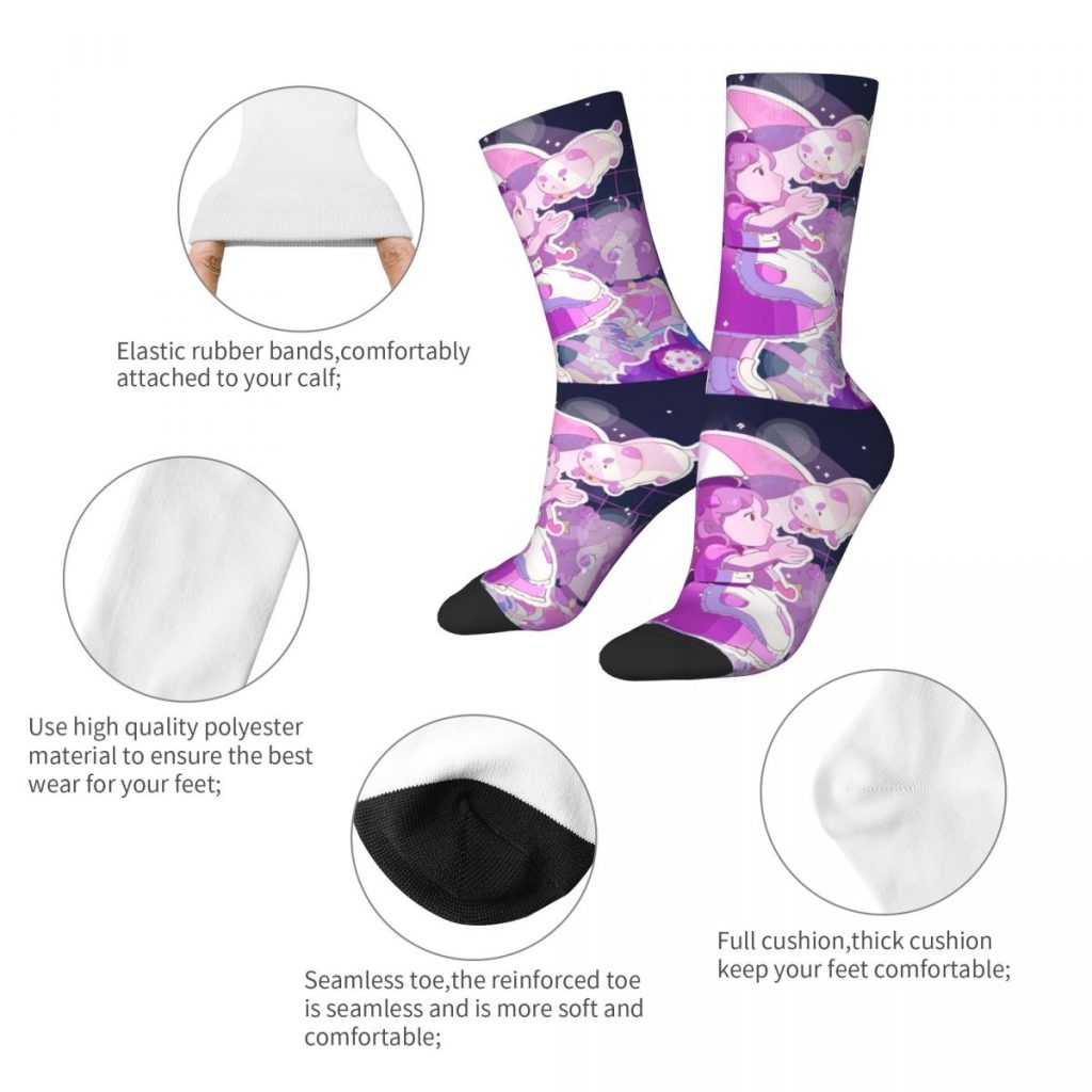Fashion Men s Socks Hip Hop Bee And Puppycat Sock Polyester Sport Women Sock Spring Summer 1 - Bee and PuppyCat Merch