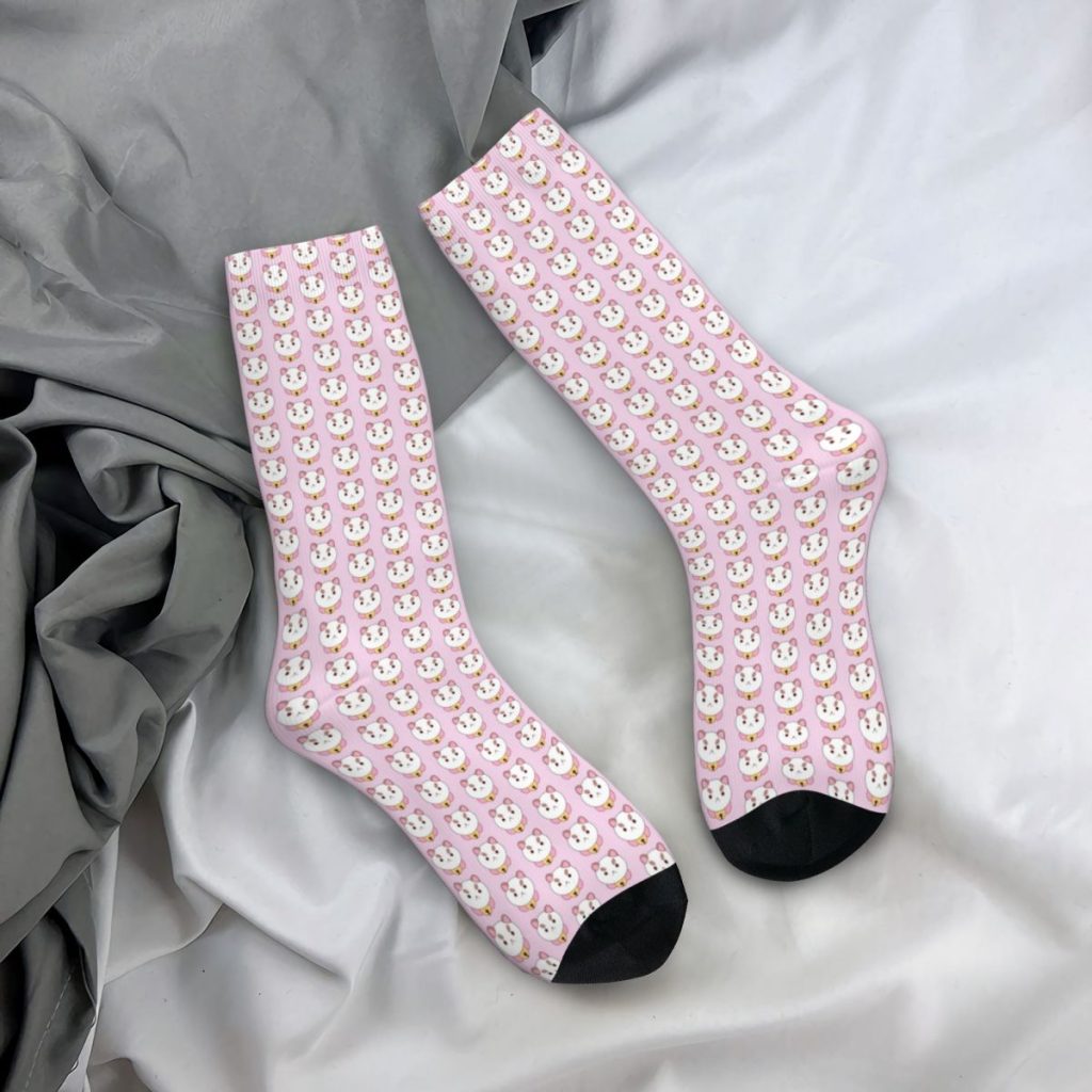 Mini Bee And Puppycat Pattern Socks Men Women Polyester Casual Socks Novelty Spring Summer Autumn Winter 2 - Bee and PuppyCat Merch