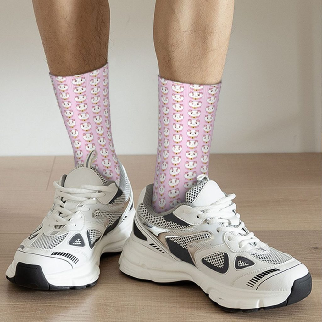 Mini Bee And Puppycat Pattern Socks Men Women Polyester Casual Socks Novelty Spring Summer Autumn Winter 3 - Bee and PuppyCat Merch