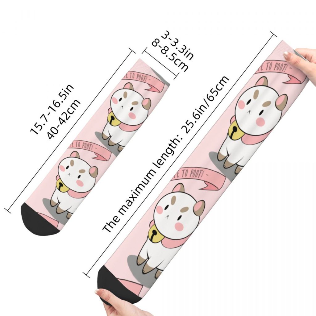 Too Cute To Poot Bee And Puppycat Socks Men s Women s Polyester Fashion Socks Harajuku 5 - Bee and PuppyCat Merch