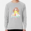 ssrcolightweight sweatshirtmensheather greyfrontsquare productx1000 bgf8f8f8 10 - Bee and PuppyCat Merch