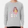 ssrcolightweight sweatshirtmensheather greyfrontsquare productx1000 bgf8f8f8 43 - Bee and PuppyCat Merch