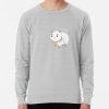 ssrcolightweight sweatshirtmensheather greyfrontsquare productx1000 bgf8f8f8 6 - Bee and PuppyCat Merch