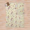 Bee And Puppy Cat Throw Blanket Official Cow Anime Merch