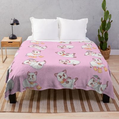 Puppycat Throw Blanket Official Cow Anime Merch